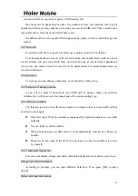 Preview for 16 page of Haier M1121 User Manual