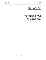 Preview for 1 page of Haier M350 Manual Del Usuario