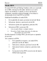 Preview for 19 page of Haier M350 Manual Del Usuario