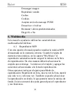 Preview for 36 page of Haier M350 Manual Del Usuario