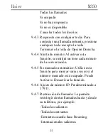 Preview for 44 page of Haier M350 Manual Del Usuario