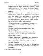 Preview for 48 page of Haier M350 Manual Del Usuario