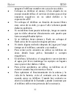 Preview for 52 page of Haier M350 Manual Del Usuario