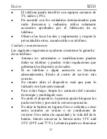 Preview for 53 page of Haier M350 Manual Del Usuario