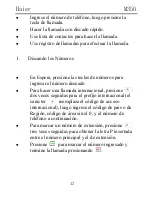 Предварительный просмотр 13 страницы Haier M350 (Spanish) Manual Del Usuario