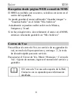 Предварительный просмотр 16 страницы Haier M350 (Spanish) Manual Del Usuario