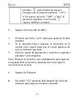 Preview for 21 page of Haier M350 (Spanish) Manual Del Usuario