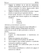 Предварительный просмотр 49 страницы Haier M350 (Spanish) Manual Del Usuario