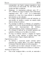 Предварительный просмотр 51 страницы Haier M350 (Spanish) Manual Del Usuario