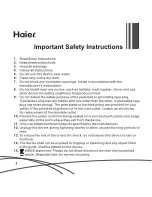 Preview for 2 page of Haier Media Cube PFC1-BK User Manual