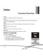 Preview for 6 page of Haier Media Cube PFC1-BK User Manual