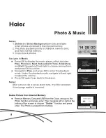 Preview for 10 page of Haier Media Cube PFC1-BK User Manual
