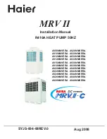 Предварительный просмотр 1 страницы Haier MRV II AV48NMVERA Installation Manual