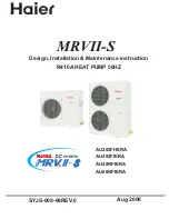 Предварительный просмотр 1 страницы Haier MRVII-S AU282FHERA Design, Installation & Maintenance Instruction