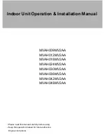 Haier MVAH018MV2AA Operation & Installation Manual preview