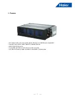 Preview for 3 page of Haier MVAH018MV2AA Service Manual