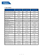 Preview for 4 page of Haier MVAH018MV2AA Service Manual