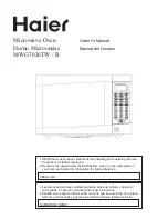 Haier MWG7026TB Owner'S Manual предпросмотр