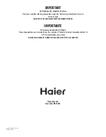 Предварительный просмотр 32 страницы Haier MWG7026TW-B - 03-06 Owner'S Manual