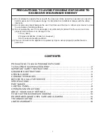 Preview for 2 page of Haier MWG7026TW-B Owner'S Manual