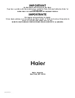 Preview for 17 page of Haier MWG7026TW-B Owner'S Manual