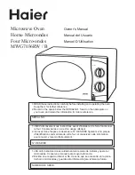 Предварительный просмотр 1 страницы Haier MWG7036RW/B Owner'S Manual