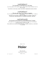 Предварительный просмотр 22 страницы Haier MWG7047TB User Manual