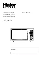 Haier MWG706TW Owner'S Manual предпросмотр