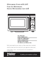 Preview for 1 page of Haier MWG9077ESS User Manual