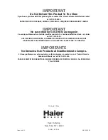 Предварительный просмотр 20 страницы Haier MWG9077ESS User Manual