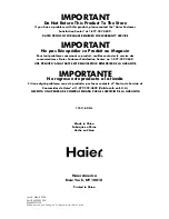 Preview for 65 page of Haier MWM0701 User Manual