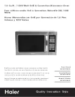 Preview for 1 page of Haier MWM10100GCSS - 07-06 Owner'S Manual