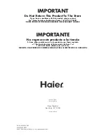 Preview for 32 page of Haier MWM6600 User Manual