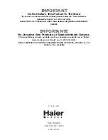 Предварительный просмотр 13 страницы Haier MWQ6046RW Owner'S Manual