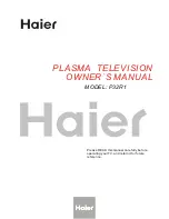 Preview for 1 page of Haier P32R1 Owner'S Manual