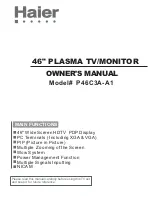 Предварительный просмотр 1 страницы Haier P46C3A-A1 Owner'S Manual