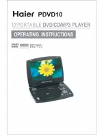 Предварительный просмотр 1 страницы Haier PDVD10 Operating Instructions Manual