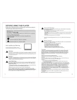 Предварительный просмотр 2 страницы Haier PDVD10 Operating Instructions Manual