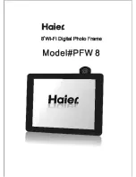 Haier PFW8 User Manual preview