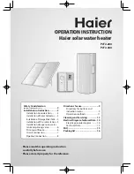 Haier PJF2-200 Operating	 Instruction предпросмотр