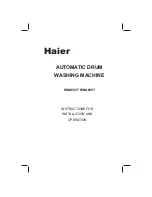 Предварительный просмотр 1 страницы Haier PW600A Instructions For Installation And Operation Manual