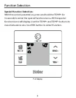 Preview for 9 page of Haier QACT17A Installation And Operation Manual