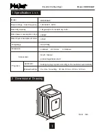 Предварительный просмотр 3 страницы Haier RDE350AW - 6.5 Cu. Ft. Electric Dryer Service Manual