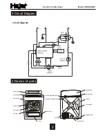 Предварительный просмотр 4 страницы Haier RDE350AW - 6.5 Cu. Ft. Electric Dryer Service Manual