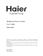 Haier REFRIGERATOR / FREEZER COMBO HRF-6631RG User Manual preview