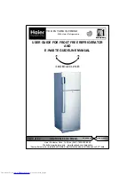 Haier Refrigerator User Manual preview