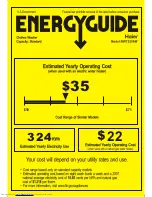 Haier RWT350AW Energy Manual preview