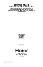 Preview for 12 page of Haier SBEV40-3D User Manual