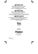 Preview for 28 page of Haier SBEV40SUB User Manual