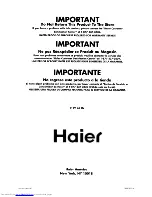 Preview for 84 page of Haier Series HRTS User Manual